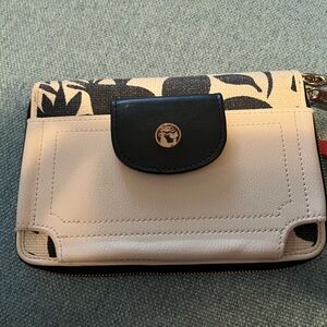Stylish Black and Cream Women's Clutch Wallet